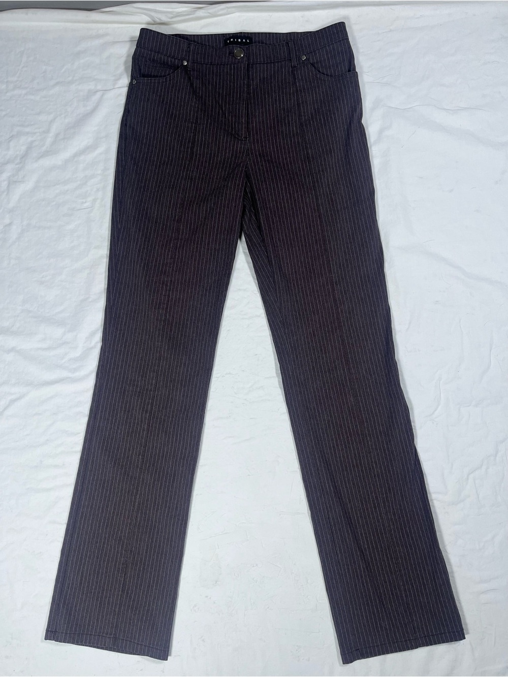 Tribal Dress Pants Brown With Pinstripes Women’s Size 8